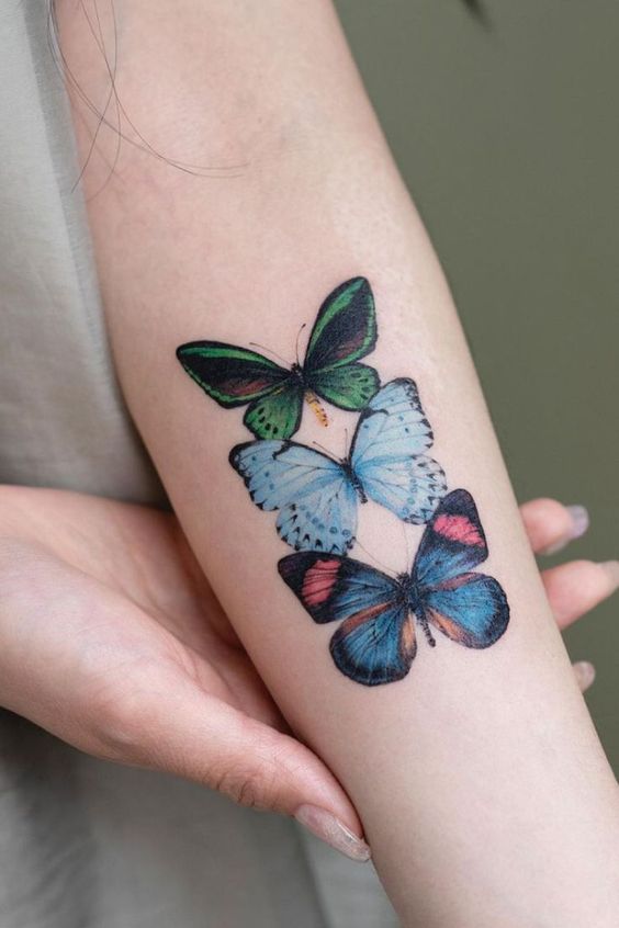 Explore 25 Unique Watercolor Butterfly Tattoo Ideas for : Stunning Designs for Women – Arm, Back, and Hand Styles