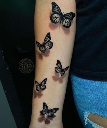 Explore 20 Captivating Butterfly Tattoo Designs on Arms for Men and Women – Fresh Ideas for