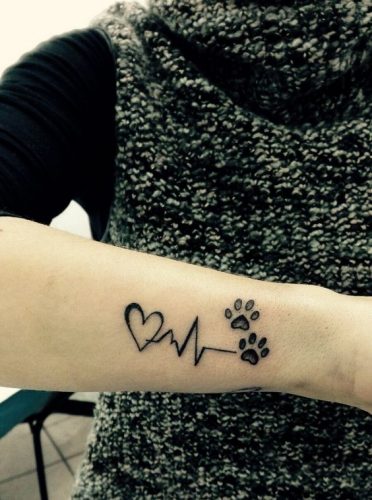 17 Cat Paw Print Tattoo Ideas