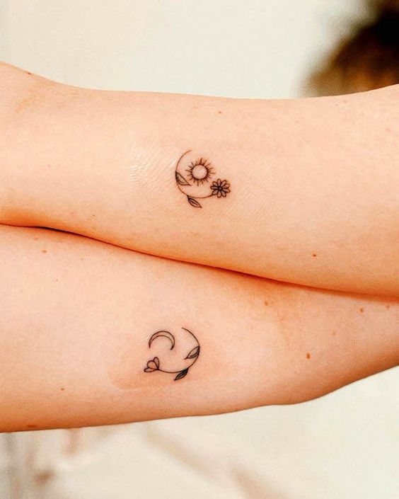 Explore 23 Unique Sun and Moon Tattoo Ideas for : Simple, Minimalist & Matching Designs for All