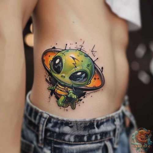 Explore the Cosmos with Style: 20 Stunning Alien Tattoo Ideas to Inspire Your Next Ink Adventure in