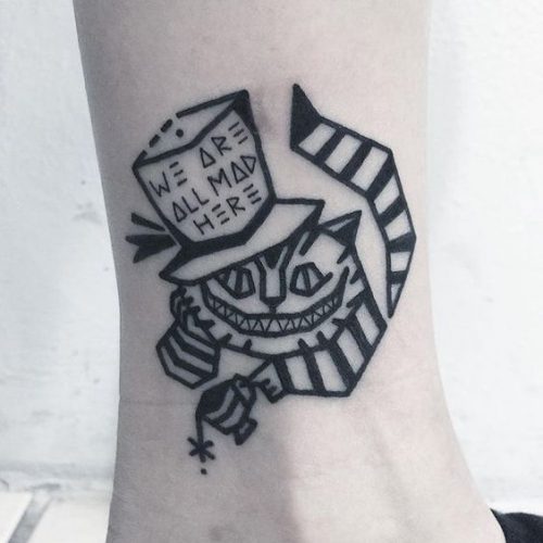 15 Cheshire Cat Tattoo Ideas for Whimsical Souls