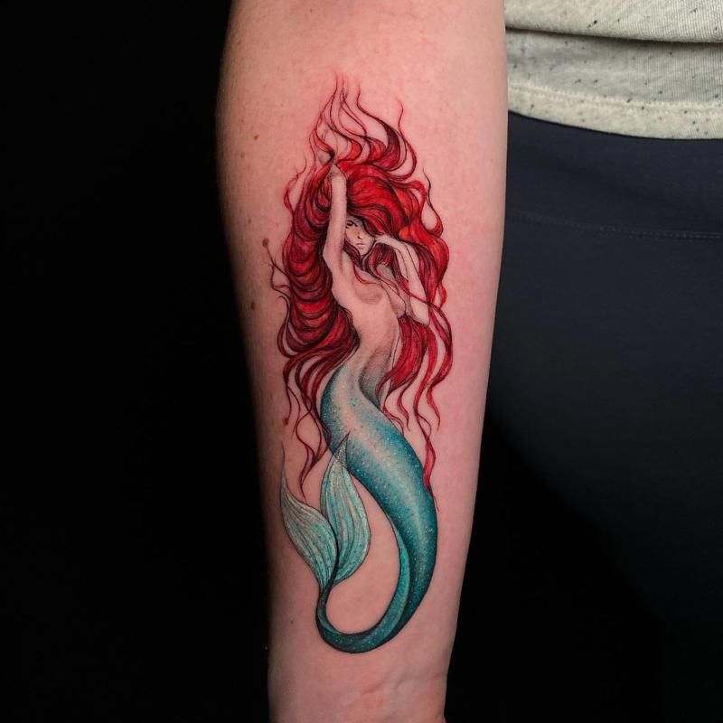 27 Mermaid Tattoo Ideas With Minimalist, Traditional, Afro, Siren, and Barbie-Inspired Designs