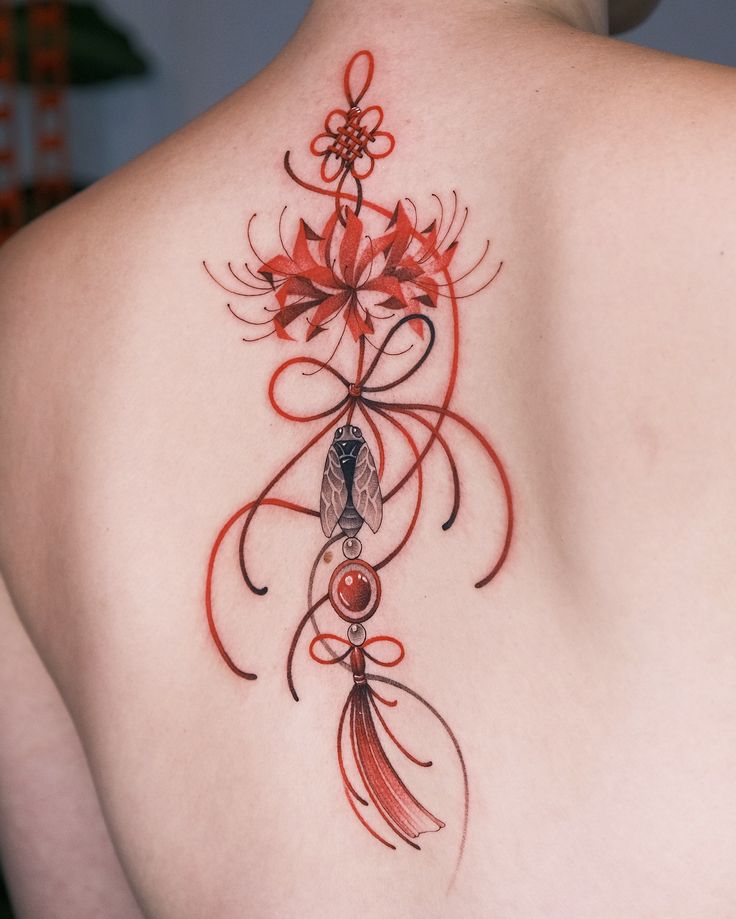 Spider Lily Tattoo 30 Ideas with Traditional Japanese Design, Arm Sleeve, Abstract Meaning