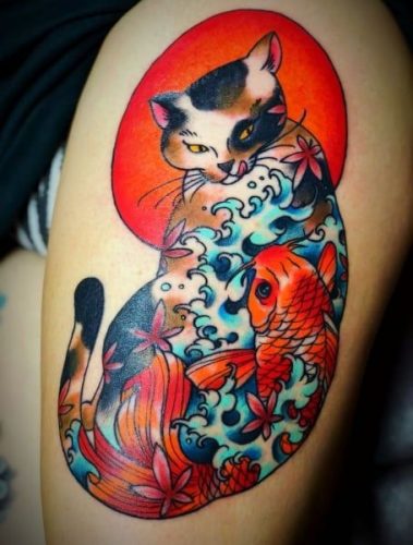 17 Traditional Cat Tattoo Ideas
