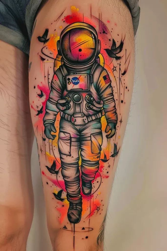 27 Space Tattoo Ideas for Women and Men Galaxy Sleeve Designs, Minimalist Forearm Art