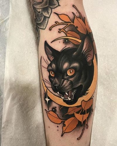 25 Black Cat Tattoos Ideas and Inspiration