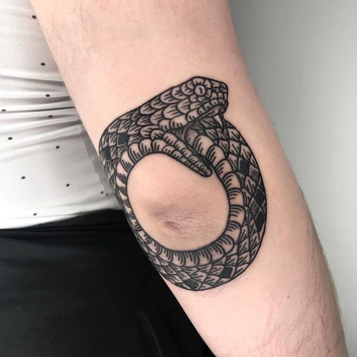 25 Ouroboros Tattoo Ideas : Minimalist, Dragon, FMAB &#038; Traditional Snake Designs