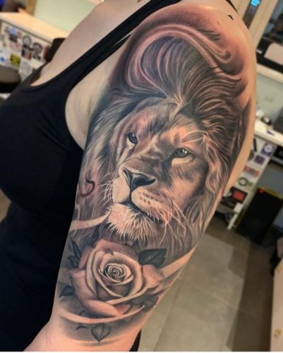 Immerse in Depth: 22 3D Lion Tattoo Ideas