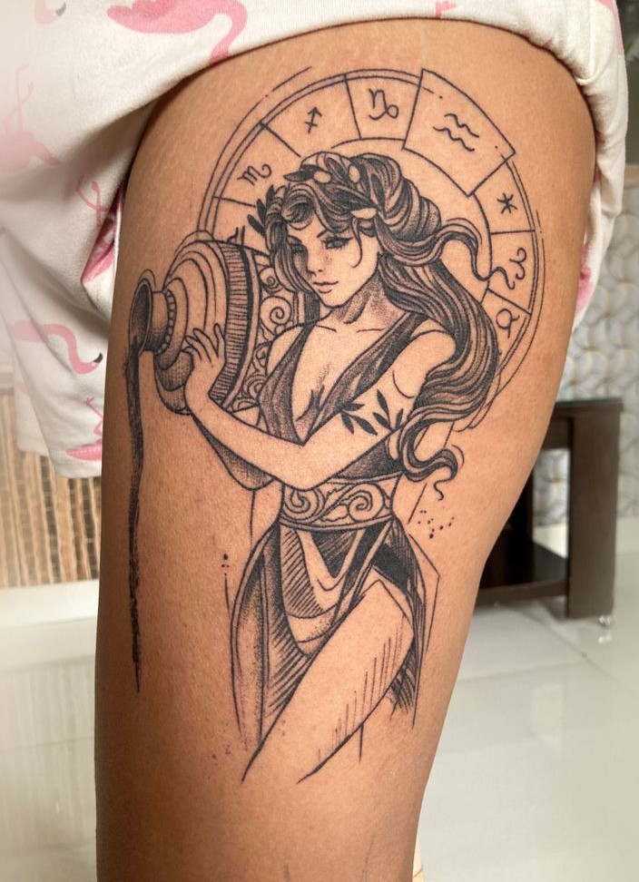 27 Aquarius Tattoo Ideas Unique For Men And Women | Constellation, Fineline, And Zodiac Designs