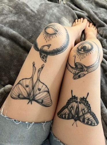 20 Ideas Back of Leg Tattoo Women for