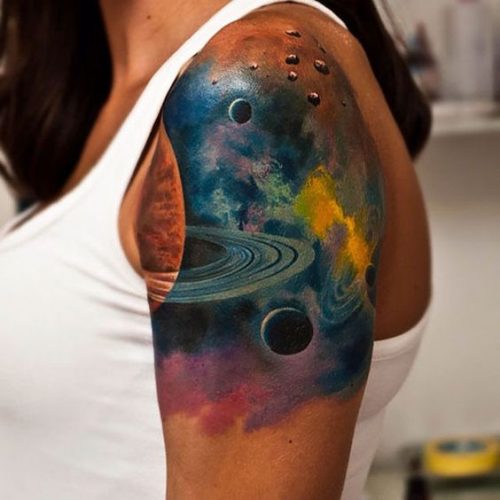 Bold 19 Color Tattoo Ideas for Black Skin