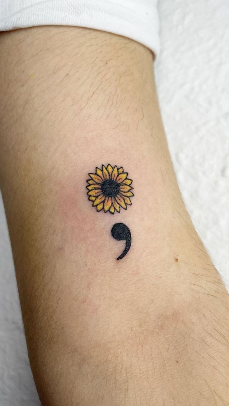 30 Stunning Semicolon Tattoo Ideas for : Minimalist, Butterfly, Floral, Heart & More