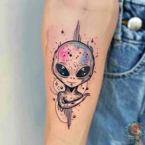 Explore the Cosmos with Style: 20 Stunning Alien Tattoo Ideas to Inspire Your Next Ink Adventure in