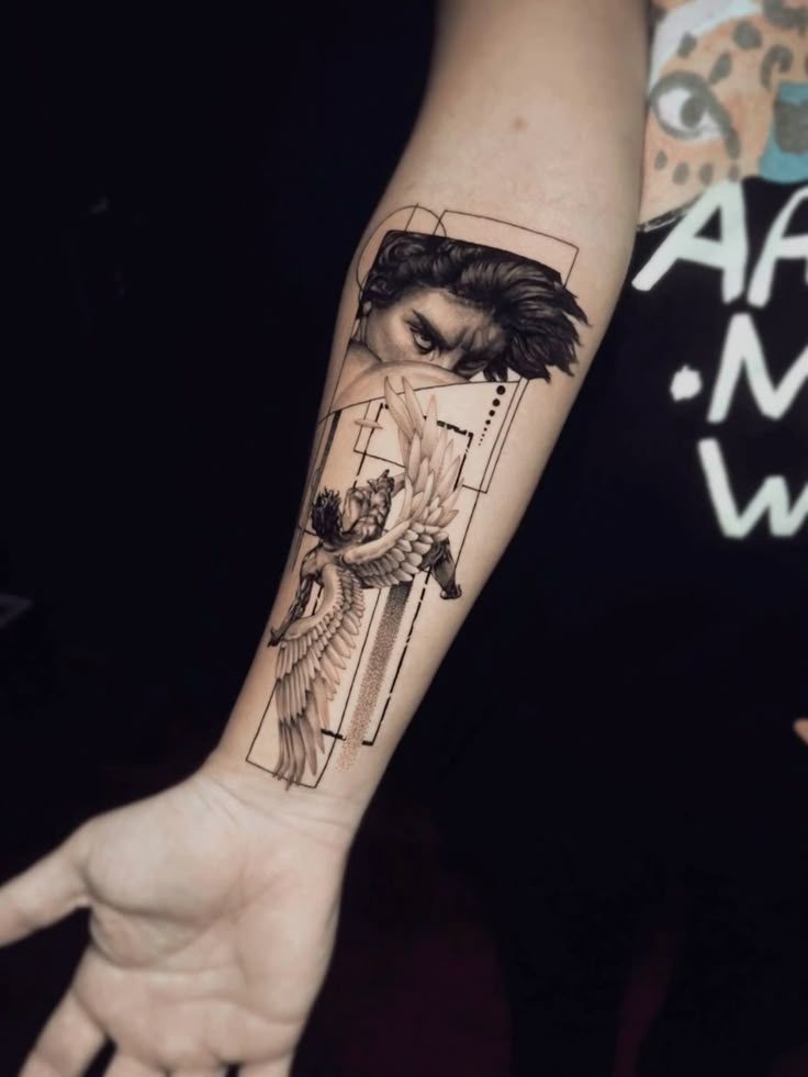 27 Powerful Icarus Tattoo Ideas for : From Bold Falls to Mythic Flight in Realism, Color, Line Art