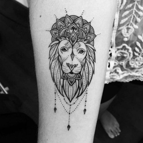 Lion Tattoo Outline: 19 Bold and Striking Silhouette Designs