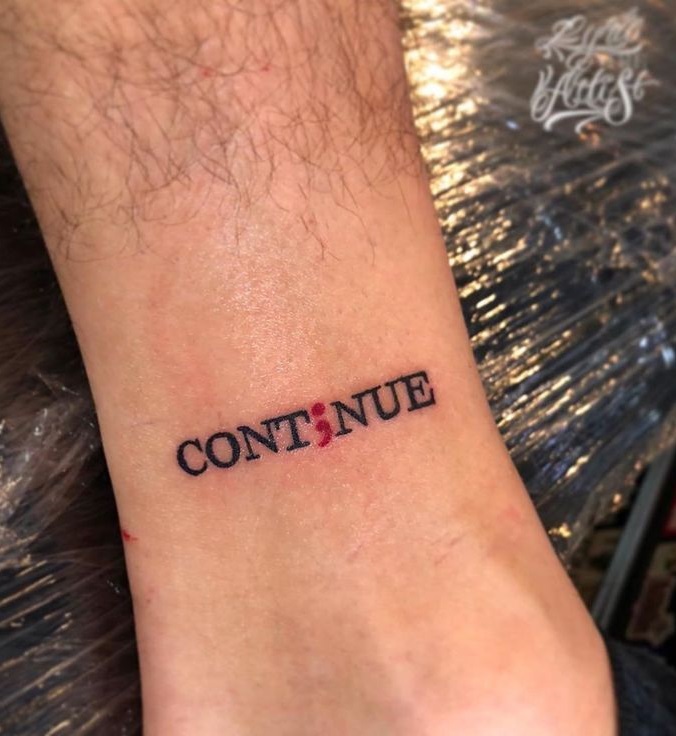 30 Stunning Semicolon Tattoo Ideas for : Minimalist, Butterfly, Floral, Heart & More