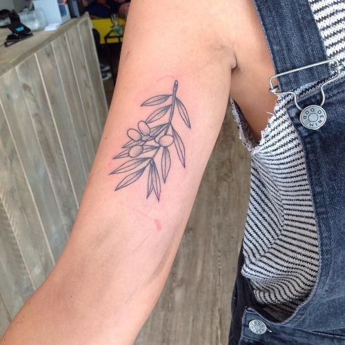 26 Olive Branch Tattoo Ideas : Fine Line, Arm Wrap, Minimal, American Traditional Designs