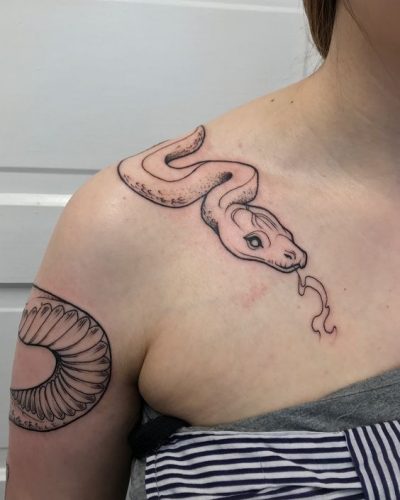 Discover Top 15 Snake Shoulder Tattoo Designs for : Inspiration for Men & Women