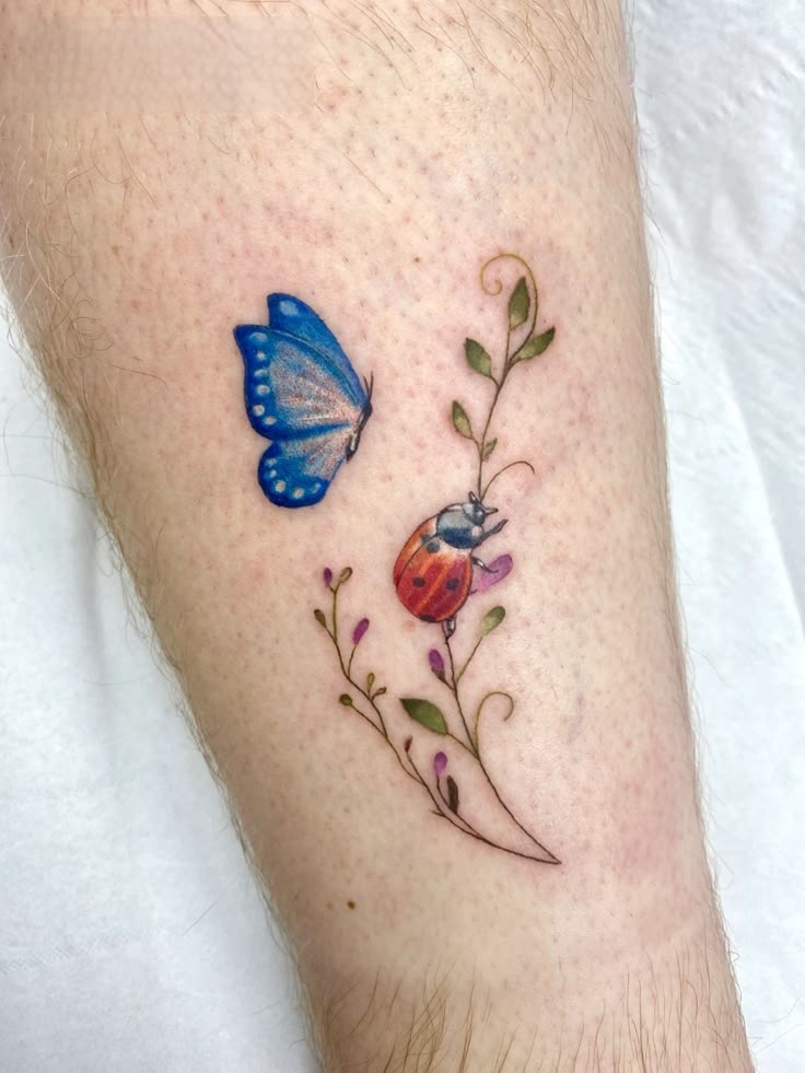 29 Ladybug Tattoo Ideas with Stencil Designs, Fine Line, Traditional Style, Gothic, Floral