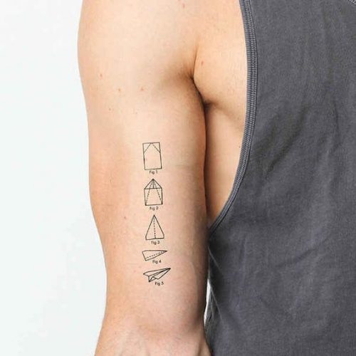 Explore the Art of Paper Folding with 18 Unique Origami Tattoo Ideas for – Creative and Colorful