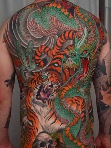 21 Tiger Tattoo on Back Ideas