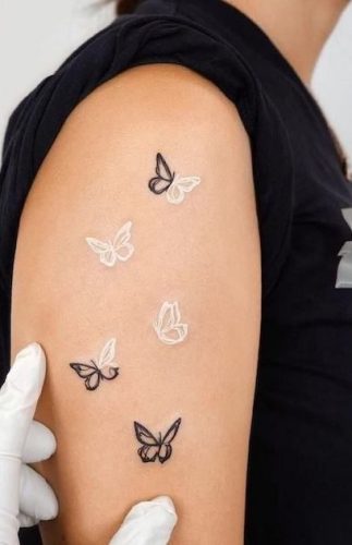 15 White Butterfly Tattoo Ideas for : Embracing Elegance and Meaning
