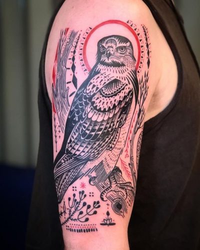 Discover 18 Hawk Tattoo Designs for : Symbolic Ink Ideas for Men and Women