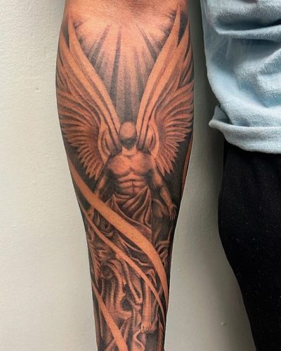 Discover the Divine Valor: 15 Inspirational St. Michael the Archangel Tattoo Designs for