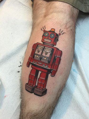 Explore 20 Unique Robot Tattoo Ideas for : From Futuristic Samurai to Colorful Mechanical Art