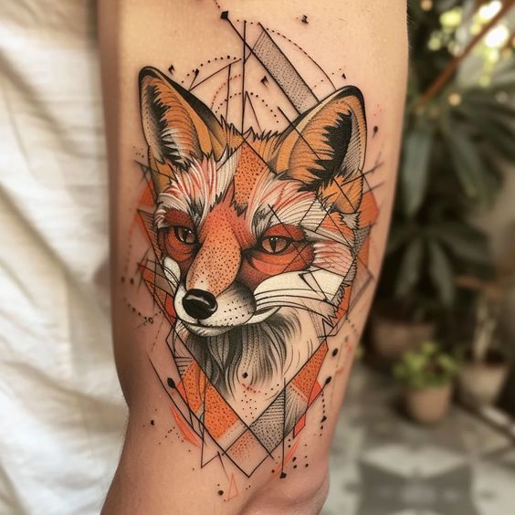 Explore 23 Stunning Geometric Fox Tattoo Ideas for : Bold Designs, Minimalist Sketches, and Unique Abstract Art