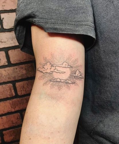 The Art of Cloud Tattoos: 22 Heavenly Designs for