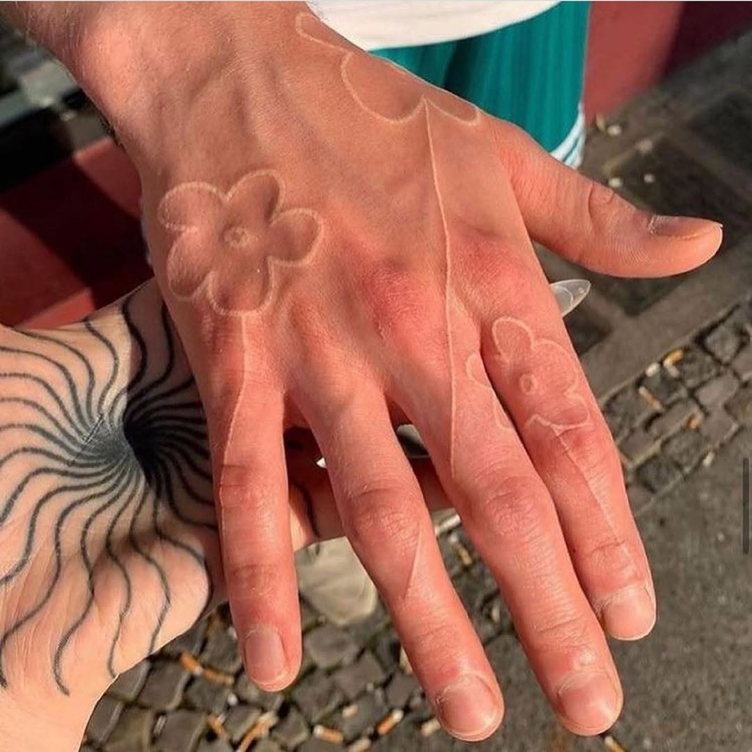 30 White Ink Tattoo Ideas for Dark Skin, Tan, Pale, Brown, Fine Line, Spider, Lightning, Healed Designs