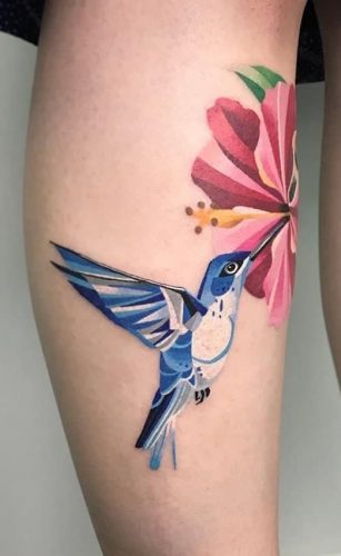 Under Knee Tattoos for Women 17 ideas