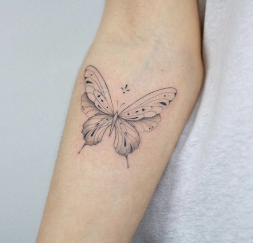 15 White Butterfly Tattoo Ideas for : Embracing Elegance and Meaning