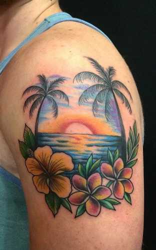 19 Beachy Tattoos Ideas: Capture the Sun and Sea in Beautiful Ink