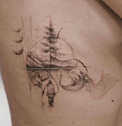 19 Captivating Rib Tattoo Ideas for Women