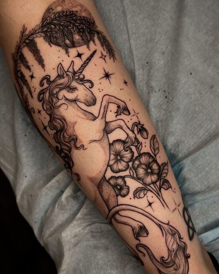 28 Unicorn Tattoo Ideas: From Fine Line Magic to Rainbow Dreams