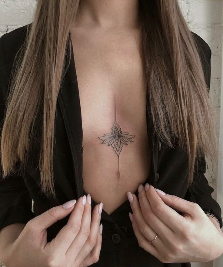 29 Ideas Sternum Tattoo : A Guide to Bold, Feminine & Unique Designs