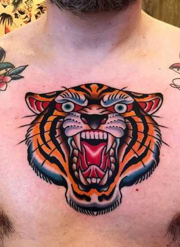 22 Old School Tiger Tattoo Ideas