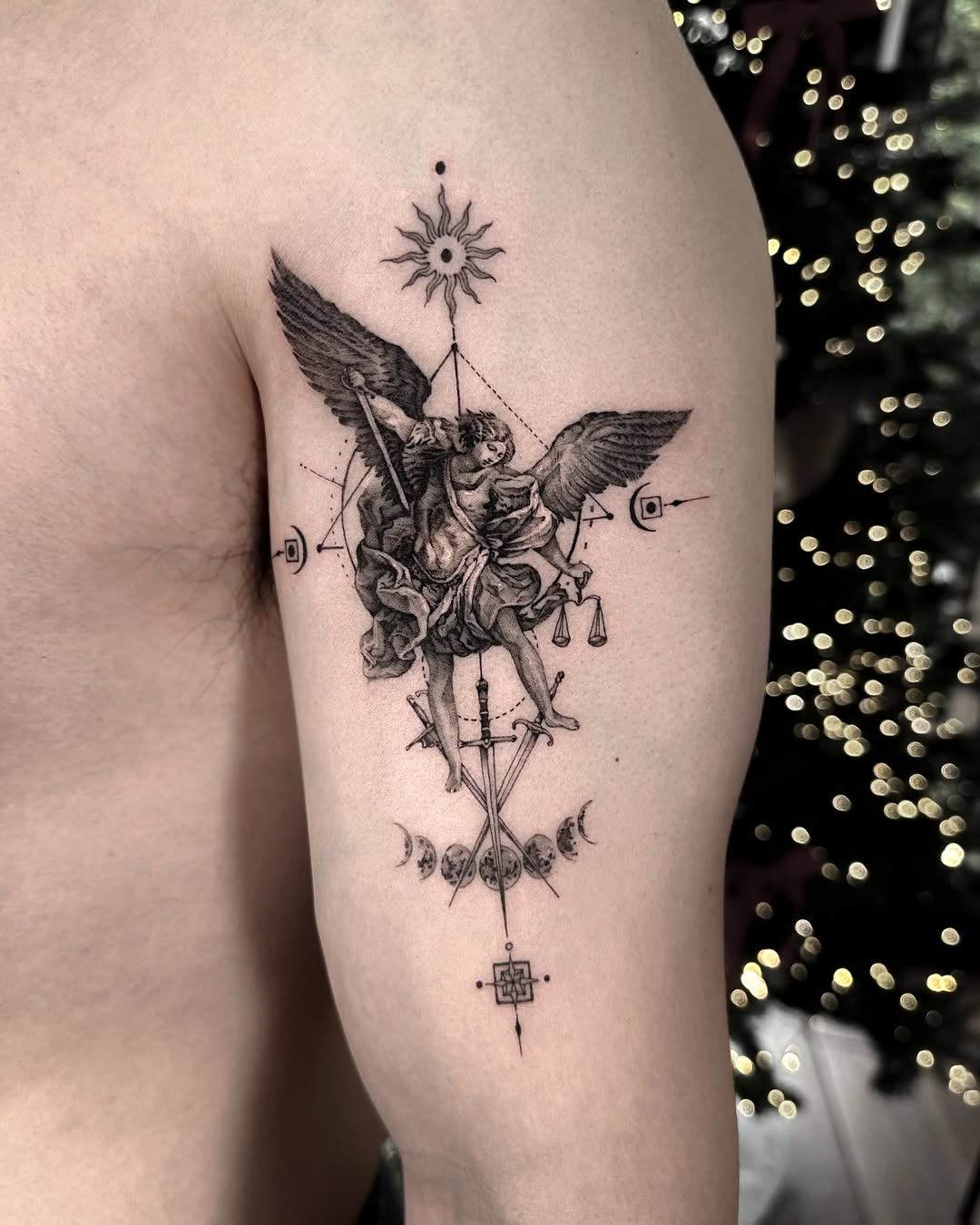 29 Powerful St Michael Tattoo Designs for Men and Women   Forearm, Sleeve, Geometric, Traditional