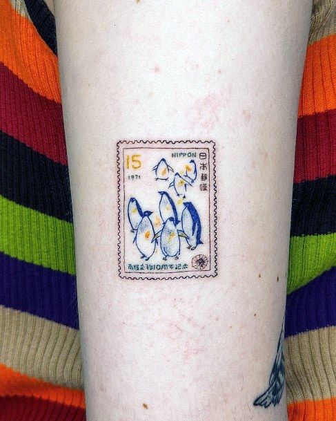 30 Unique Stamp Tattoo Ideas with Travel, Floral, Vintage, Fine Line, and Matching Postage Designs