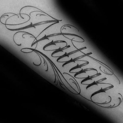 Forever in Ink: 25 Name Tattoo Ideas for Men