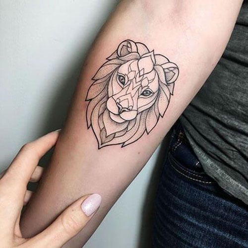 Keep it Simple: 27 Elegant Lion Tattoo Designs