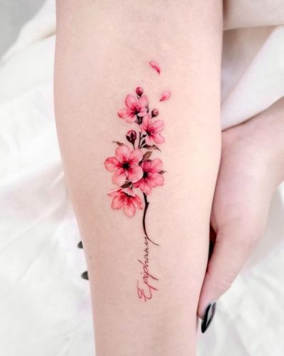 Explore 20 Unique Cherry Blossom Tattoo Designs for – Embrace Nature’s Ephemeral Beauty