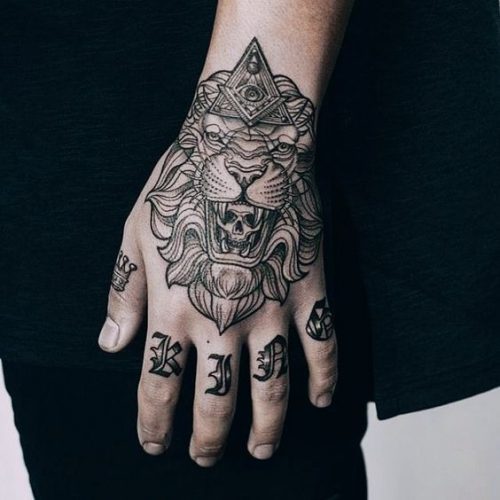 17 Lion Tattoo on Hand: Bold and Powerful Design Ideas