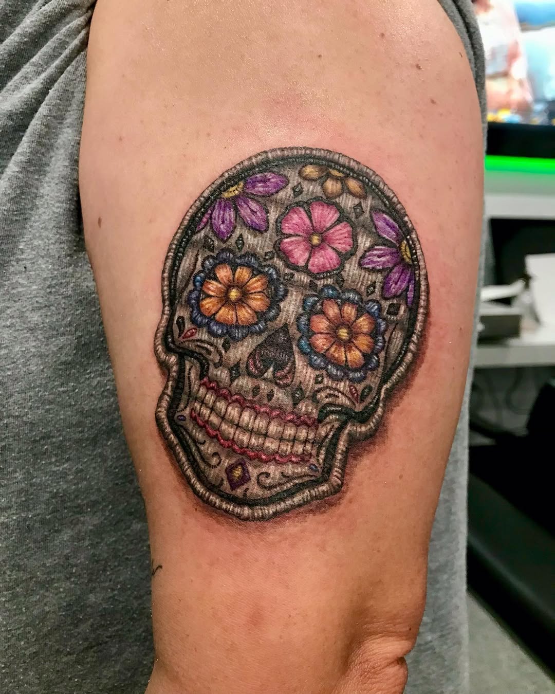 27 Sugar Skull Tattoo Designs for Women and Men Color, Black & White, Tiny