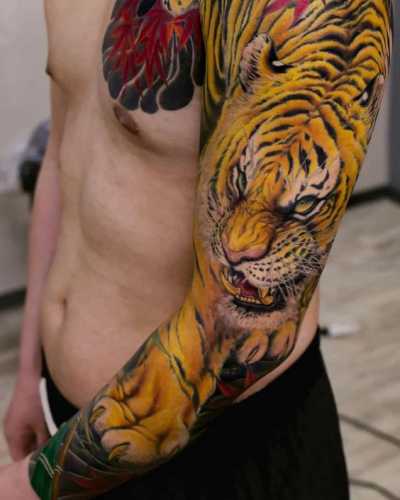 25 Tiger Tattoo on Arm Ideas