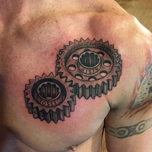 Explore 15 Stunning Gear Tattoo Designs for : Mechanical Mastery & Artistic Innovation