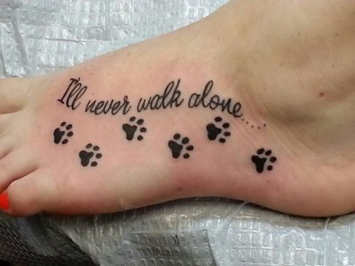 20 Dog Tattoo Ideas on Foot